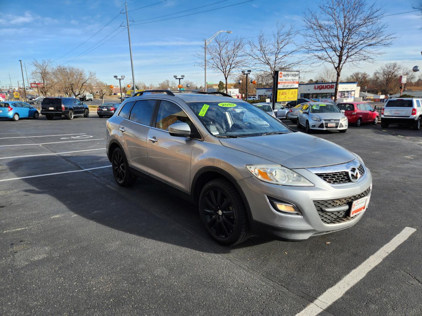 2010 Liquid Silver Metallic /Black Mazda CX-9 Grand Touring (JM3TB3MA6A0) with an 3.7L V6 DOHC 24V engine, Automatic transmission, located at 8595 Washington St., Thornton, CO, 80229, (303) 287-5511, 39.852348, -104.978447 - 2010 Mazda CX-9<br><br>D1 Auto NEVER charges dealer fees! All cars have clean titles and have been inspected for mechanical issues. We have financing for everyone. Good credit, bad credit, first time buyers.<br><br>Please call Lakewood Location 303-274-7692 or Thornton 303-287-5511 to schedule a tes - Photo#3